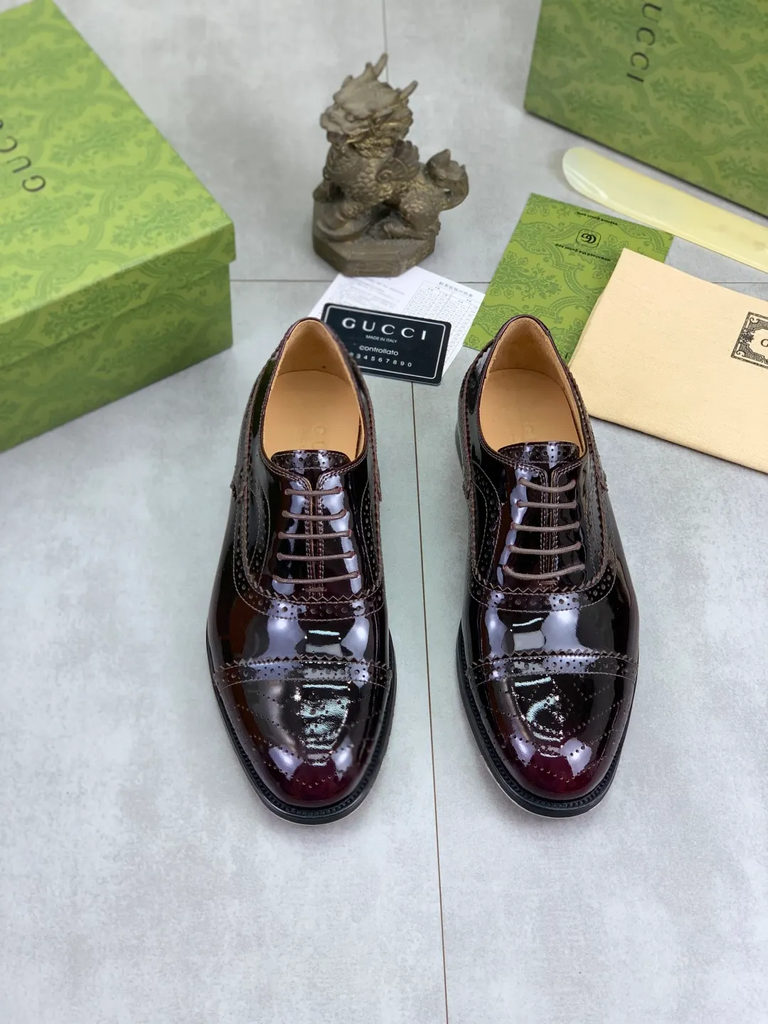 Men's men's shoes 💰P640 [New style] Water dyed cowhide 💰💎💎💎 [Gucci] GUCCI high-end men's formal business leather shoes, original order 1:1! Original imported high-end open-edge beaded calfskin, original metal buckle, imported first-layer cowhide lining for feet. Original high-end outsole, men's shoe size: 39-44 (45 customized) 3️⃣ colors available